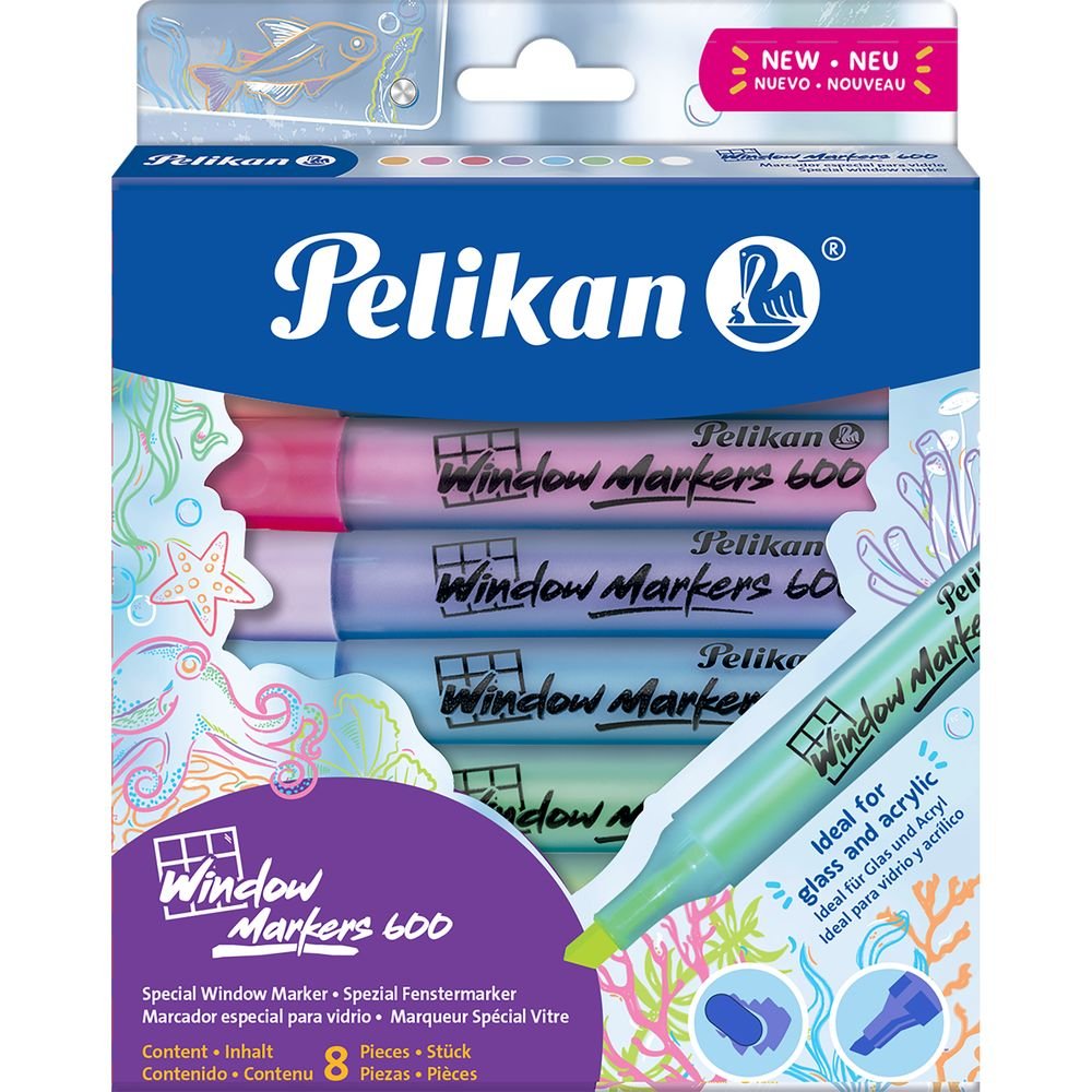 Rotuladores Window Marker 600 8 colores - Pelikan - indyaeduocio Rotuladores Window Marker 600 8 colores - Pelikan - indyaeduocio