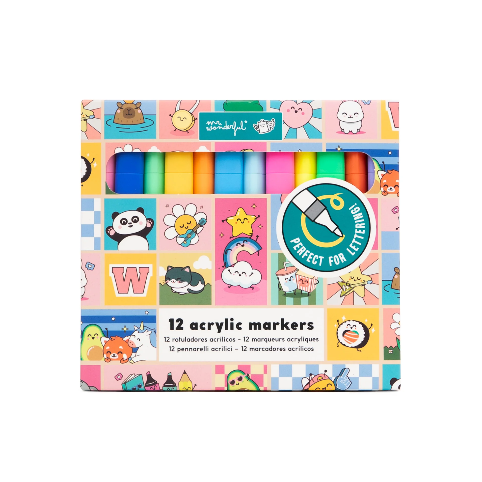 Set de 12 rotuladores acrílicos Play with Colour - Mr. Wonderful - indyaeduocio 5 Set de 12 rotuladores acrílicos Play with Colour - Mr. Wonderful - indyaeduocio