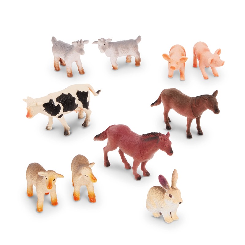 Tubo 10 animales de la granja Terra 4-8 cm - indyaeduocio 2 Tubo 10 animales de la granja Terra 4-8 cm - indyaeduocio