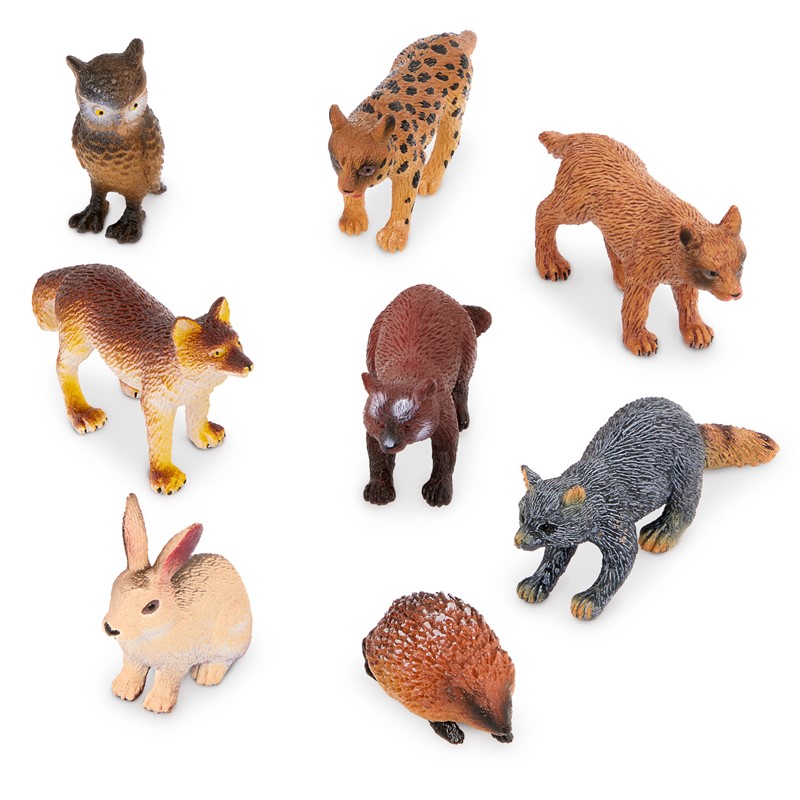 Tubo 8 animales del bosque Terra 4-9 cm - indyaeduocio 2 Tubo 8 animales del bosque Terra 4-9 cm - indyaeduocio