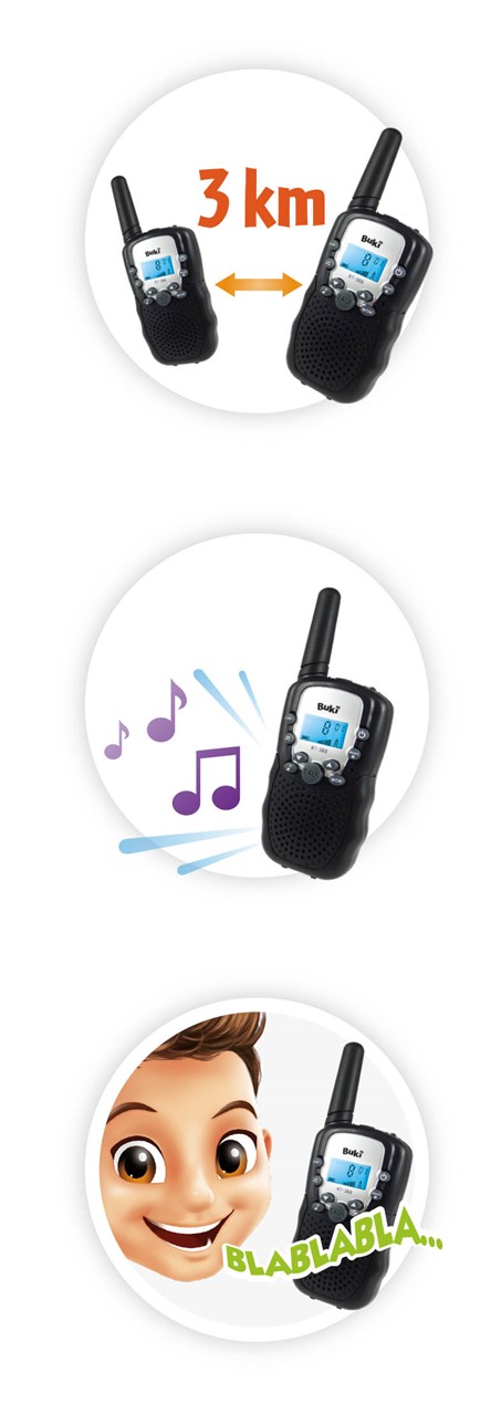 Walkie Talkie 3 km - Buki - indyaeduocio 4 Walkie Talkie 3 km - Buki - indyaeduocio