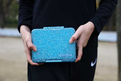 Yumbox Snack 3C Glitter Blue - Yumbox - indyaeduocio 3 Yumbox Snack 3C Glitter Blue - Yumbox - indyaeduocio