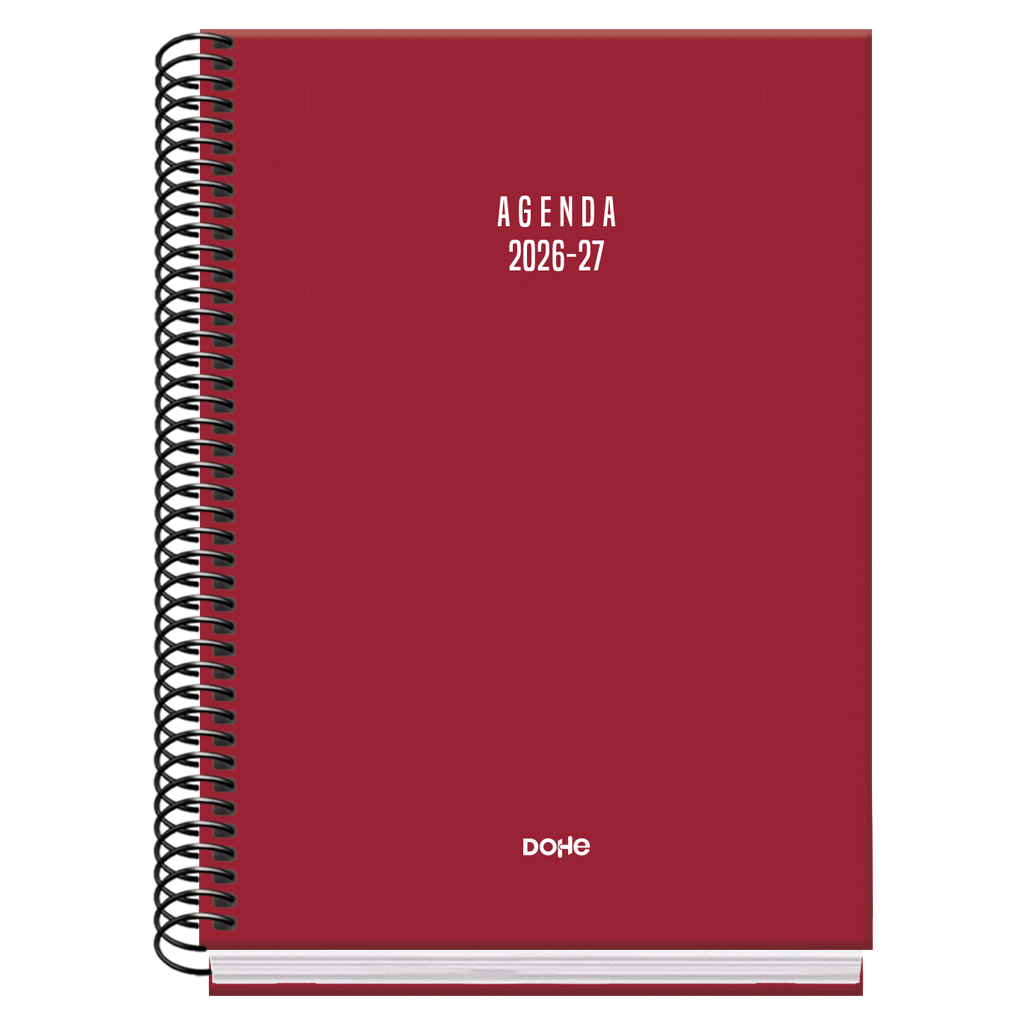 Agenda Colour Vibes Burdeos 2026-2027 A5 - Dohe - indyaeduocio Agenda Colour Vibes Burdeos 2026-2027 A5 - Dohe - indyaeduocio