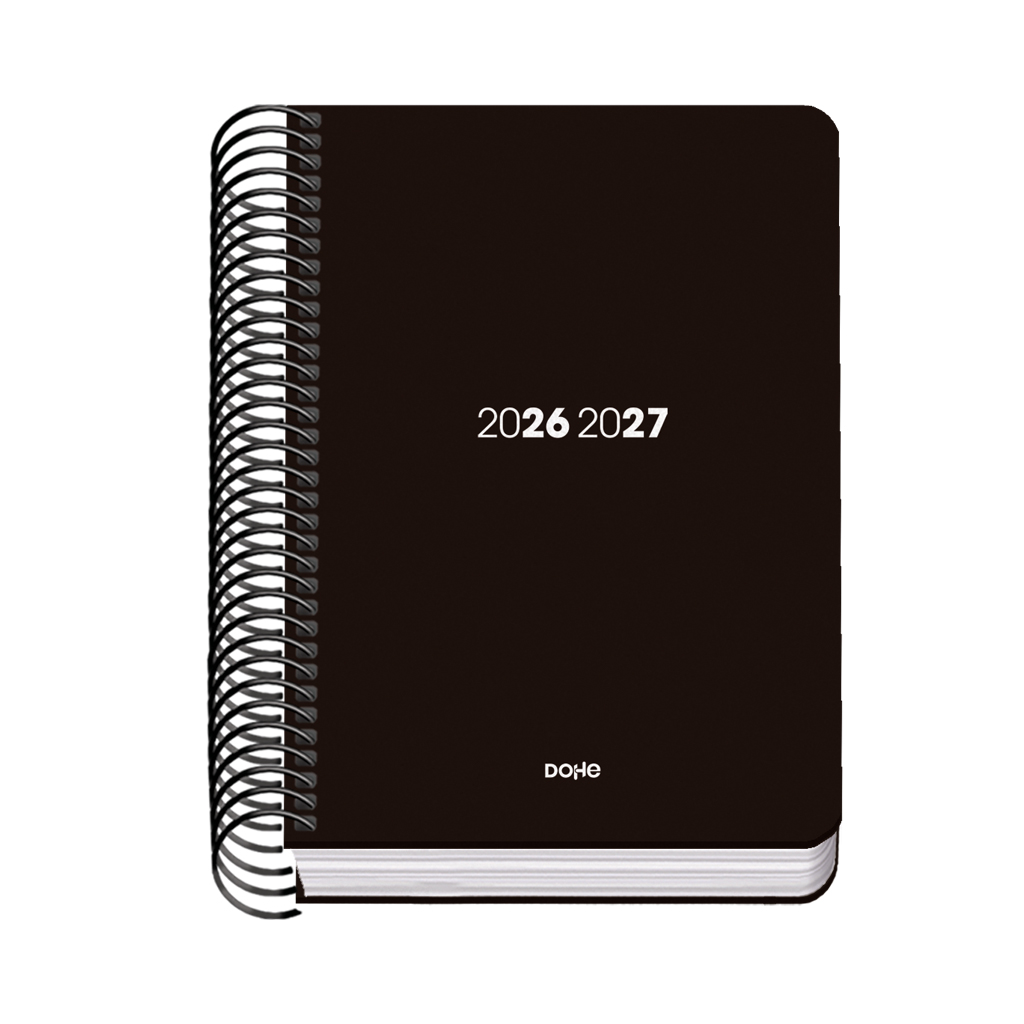 Agenda Element Negro 2026-2027 Día Página A6 - Dohe - indyaeduocio Agenda Element Negro 2026-2027 Día Página A6 - Dohe - indyaeduocio