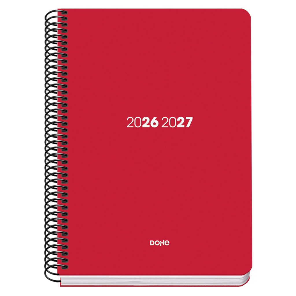 Agenda Element Roja 2026-2027 Día Página A5 - Dohe - indyaeduocio Agenda Element Roja 2026-2027 Día Página A5 - Dohe - indyaeduocio