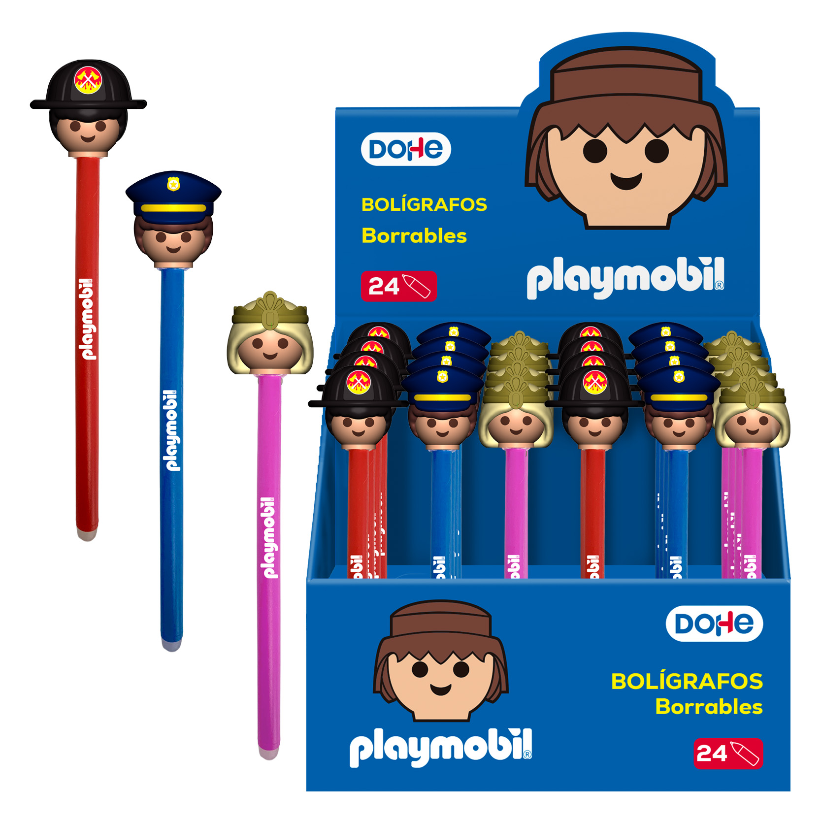 Bolígrafo Borrable Playmobil - Dohe - indyaeduocio Bolígrafo Borrable Playmobil - Dohe - indyaeduocio