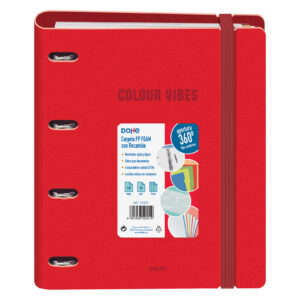 Carpeta Polyfoam Colour Vibes Roja - Dohe - indyaeduocio