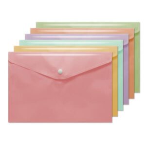 Carpeta de Botón A4 Colores Pastel - indyaeduocio