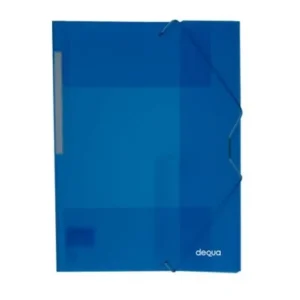 Carpetas gomas y 3 solapas Dequa A4 Azules