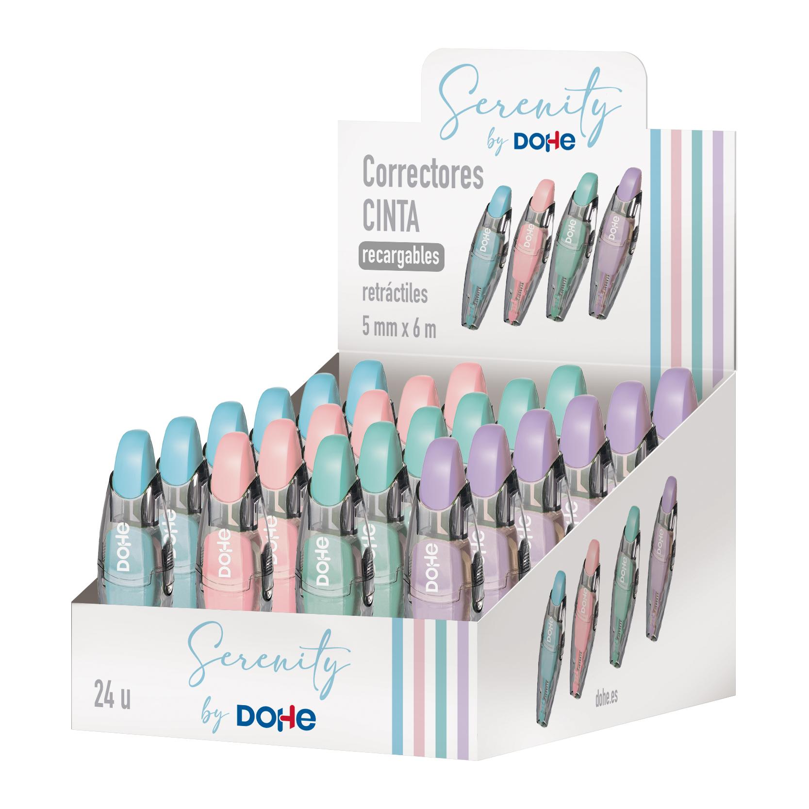 Corrector Cinta Recargable Serenity - Dohe - indyaeduocio Corrector Cinta Recargable Serenity - Dohe - indyaeduocio
