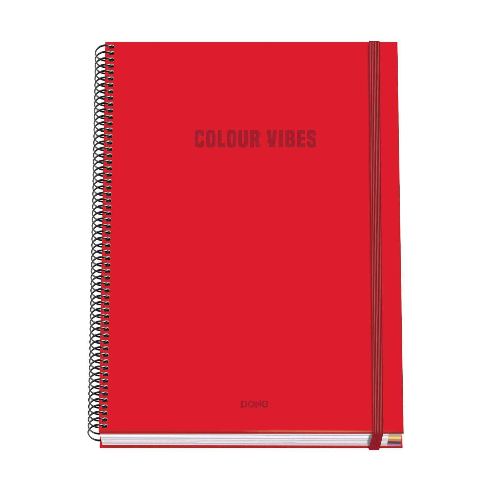Cuaderno A4 Colour Vibes Rojo - Dohe - indyaeduocio Cuaderno A4 Colour Vibes Rojo - Dohe - indyaeduocio