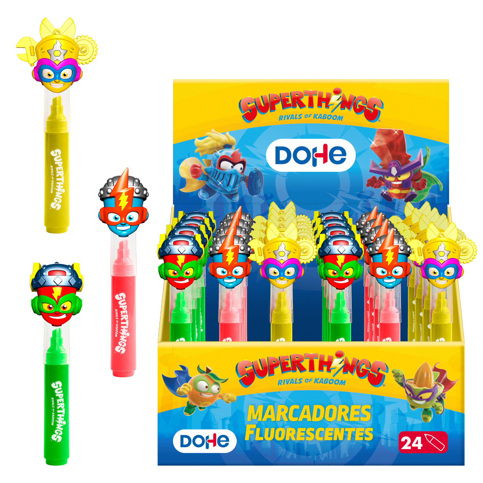 Marcador Fluorescente SuperThings - Dohe - indyaeduocio Marcador Fluorescente SuperThings - Dohe - indyaeduocio