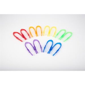 Pinzas Translúcidas de Colores 12 unidades - Tickit - indyaeduocio