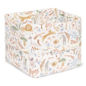 Cesta pequeña Safari Wonders Little Dutch con estampado de animales, 15 × 15 × 15 cm