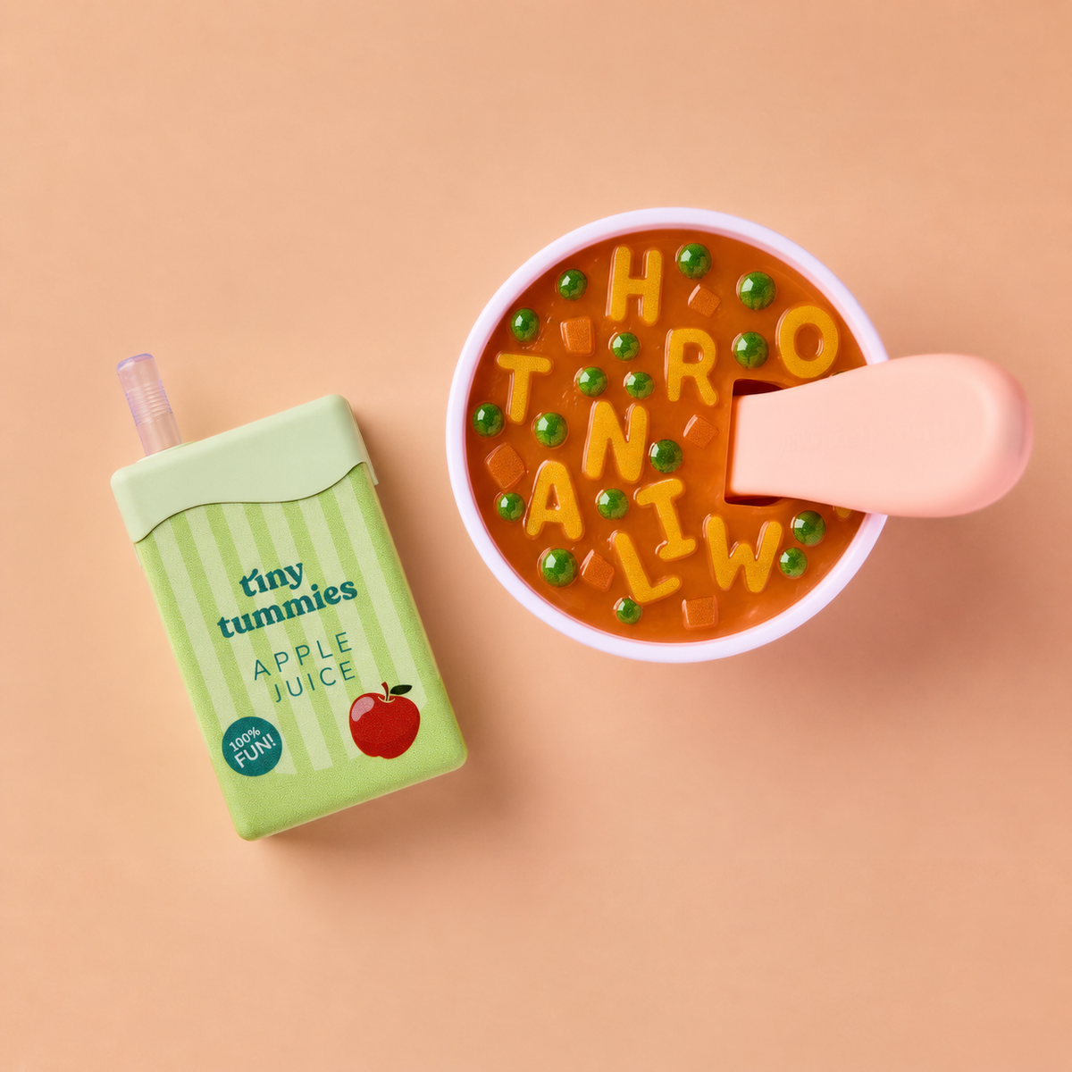 sopa-fabricante-detalle Set mágico de sopa de letras Tiny Harlow, fotografía del fabricante